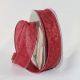 Wired Crinkled Satin Silk 1 Inch  27 Yards  Bordeaux