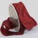 Wired Crinkled Satin Silk 2 Inch  27 Yards  Bordeaux