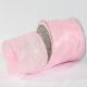 Wired Crinkled Satin Silk 3 Inch  27 Yards  Pink