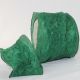 Wired Crinkled Satin Silk 3 Inch  27 Yards Forest Green