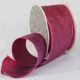 Wired Crinkled Satin Silk 3 inch 27 yards Fuchsia