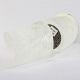 Wired Crinkled Satin Silk 6 Inch  27 Yards  Ivory