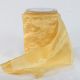 Wired Crinkled Satin Silk 6 Inch  27 Yards  Gold