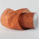 Wired Crinkled Satin Silk 6 Inch  27 Yards  Chocolate