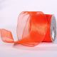 Wire Edge Summer Sheer 3 Inch 27 Yards  Orange