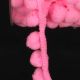 Woven Sphere Trim 7/8 inch 11 yards Pink