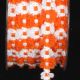 Woven Rococo Trim 5/8 inch 22 yards Orange/White