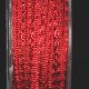 Woven Metallic Braid 1/4 inch 22 yards Red