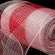 Check Deko Mesh 6.5 inch 20 yards Red/White