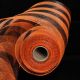 Check Deko Mesh 21 inch 10 yards Black/Orange