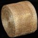 Wired Sinamay Abaca Fiber Ribbon 3 Inch  16 Yards Natural/gold