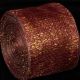 Wired Sinamay Abaca Fiber Ribbon 3 Inch  16 Yards Wine / Gold