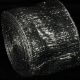 Wired Sinamay Abaca Fiber Ribbon 3 Inch  16 Yards Black/silver