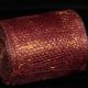 Wired Sinamay Abaca Fiber Ribbon 5 Inch  16 Yards Wine / Gold