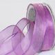 Wire Edge Crystal Organdy 1 Inch 27 Yards   Purple