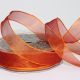 Wire Edge Crystal Organdy 1 Inch 27 Yards   Rust