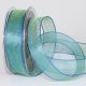 Wire Edge Crystal Organdy 1 Inch 27 Yards   Ice