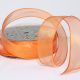 Wire Edge Crystal Organdy 1 Inch 27 Yards   Orange