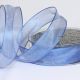 Wire Edge Crystal Organdy 1 Inch 27 Yards  Light Blue