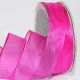 Wire Edge Crystal Organdy 1 Inch 27 Yards Fuchsia