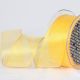 Wire Edge Crystal Organdy 1.5 Inch 27 Yards   Yellow