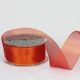 Wire Edge Crystal Organdy 1.5 Inch 27 Yards   Rust