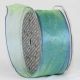 Wire Edge Crystal Organdy 1.5 Inch 27 Yards   Ice