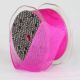 Wire Edge Crystal Organdy 1.5 Inch 27 Yards Fuchsia