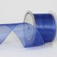 Wire Edge Crystal Organdy 2 3/8 Inch 27 Yards   Royal