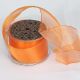 Wire Edge Crystal Organdy 2 3/8 Inch 27 Yards   Orange