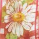 Wire Edge Sheer Daisy Plaid 1.5 Inch 22 Yards   Red