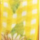 Wire Edge Sheer Daisy Plaid 1.5 Inch 22 Yards   Yellow