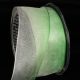Wire Edge Ombre Organza 1.5 Inch 27 Yards   Green