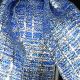 Wired Woven Lame Bali Blue/Silver 1.5 inch 27 yards Ribbon