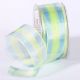 Wired Sheer Spring Plaid 1.5 Inch 27 Yards Blue/green