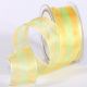 Wired Sheer Spring Plaid 1.5 Inch 27 Yards Yellow/green