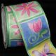 Wire Edge Taffeta Print Butterflies& 2.5 Inch 27 Yards