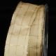 Wired Metallic Check 1.5 Inch 25 Yards Ivory