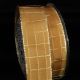 Wired Metallic Check 1.5 Inch 25 Yards Gold