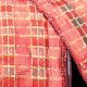 French Wired Lame Check Abby 1.5 Inch 27 Yards Red