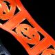 French Wired Embossed Pumpkin 1.5 Inch 22 Yards  Orange