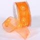 Wire Edge Sheer Spring Bloom 1.5 Inch 27 Yards Orange