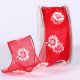 Wire Edge Sheer Spring Bloom 1.5 Inch 27 Yards Red