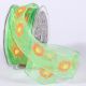 Wire Edge Sheer Spring Bloom 1.5 Inch 27 Yards Green