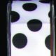 Wired Grosgrain w Large Dots White/Black 1.5 in 27yds