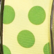Wired Grosgrain w Large Dots Lemon 1.5 inch 27 yards