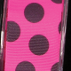 Wired Grosgrain w Large Dots Pink/Black 1.5 in 27yds