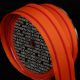 Wired Grosgrain w 2 Stripe Orange/Red 1.5 inch 27 yards