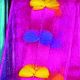 Wired Sheer Margaritte Pompom 1.5 Inch 27 Yards Azalea
