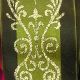 Wired Margaritte Taft Arabesque 2.5 Inch 27 Yards Olive/green
